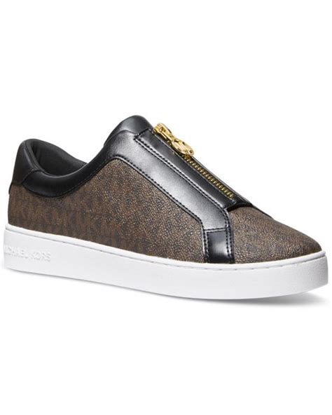 michael kors keaton zip|Michael Kors Women's Keaton Zip Slip on Sneaker.